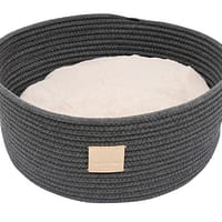 FuzzYard Life Rope Basket Pet Bed Slate Grey