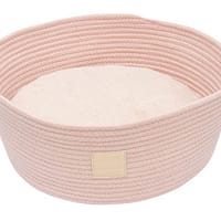 FuzzYard Life Rope Basket Pet Bed Soft Blush