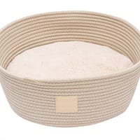 FuzzYard Life Rope Basket Pet Bed Sandstone