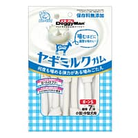 DoggyMan Rawhide-Free Dog Chews with Goat Milk For Small/Medium Dogs (Small Bones 7pcs)