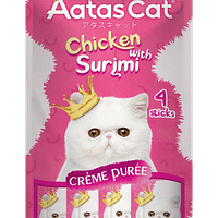 Aatas Cat Crème Purée Chicken with Surimi Crème Purée Cat Treats