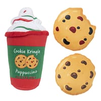 FuzzYard Howlidays Plush Dog Toy - Puppuccino & Cookies (3pk)