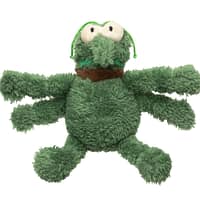 FuzzYard Plush Dog Toy - Scratchy Green Flea Small