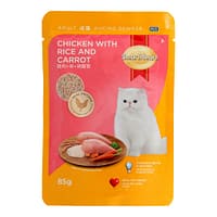 Smartheart Chicken with Rice & Carrot Pouch Cat Food 85g