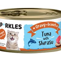 Sparkles Cat Gravy-licious Tuna with Shirasu 80g