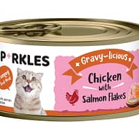 Sparkles Cat Gravy-licious Chicken with Salmon Flakes 80g