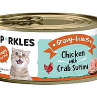 Sparkles Cat Gravy-licious Chicken with Crab Surimi 80g