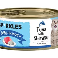 Sparkles Jelly-licious Tuna With Shirasu Canned Cat Food 80g