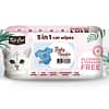 Kit Cat 5 in 1 Cat Wipes 80pcs (Baby powder)