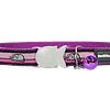 Red Dingo Cat Design Collar - Mouse Purple