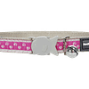 Red Dingo Cat Design Collar - Pussy Prints Pink