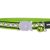 Red Dingo Cat Reflective Collar - Fish Lime Green
