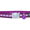 Red Dingo Cat Reflective Collar - Fish Purple