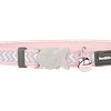 Red Dingo Cat Reflective Ziggy Collar - Pink
