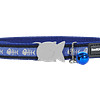 Red Dingo Cat Design Collar - Dark Blue