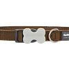 Red Dingo Bucklebone Classic Collar - Brown