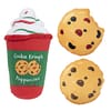 FuzzYard Howlidays Plush Dog Toy - Puppuccino & Cookies (3pk)