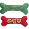 FuzzYard Howlidays Plush Dog Toy - Chrismutts Homies Bones (2pk) Small