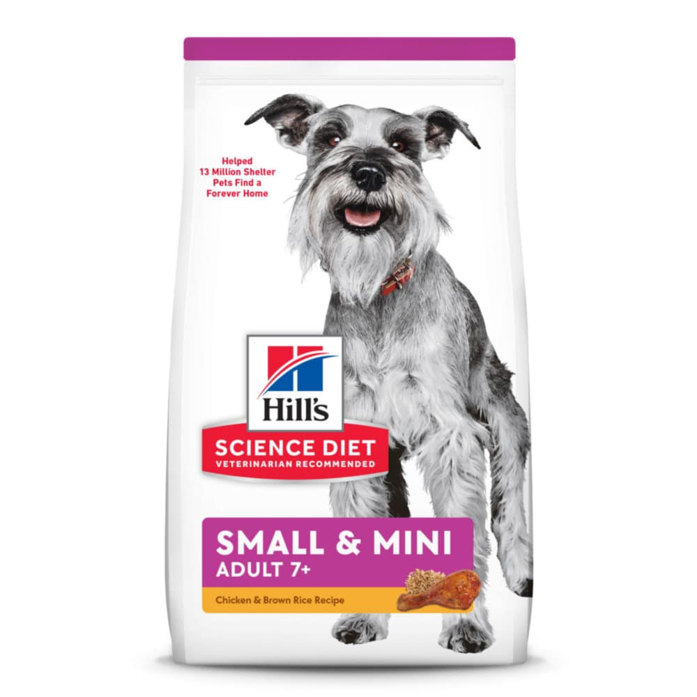 Hill's Science Diet Adult 7+ Small Paws Chicken Meal, Barley & Brown Rice Recipe dog food (2 Sizes)