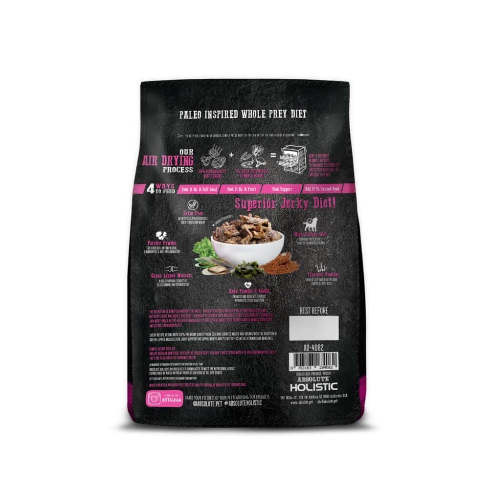 Absolute Holistic Air Dried Beef & Hoki Dog 1kg