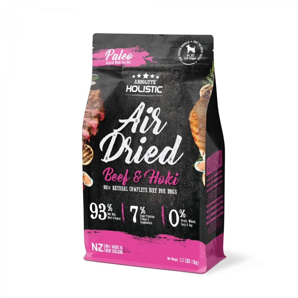Absolute Holistic Air Dried Beef & Hoki Dog 1kg