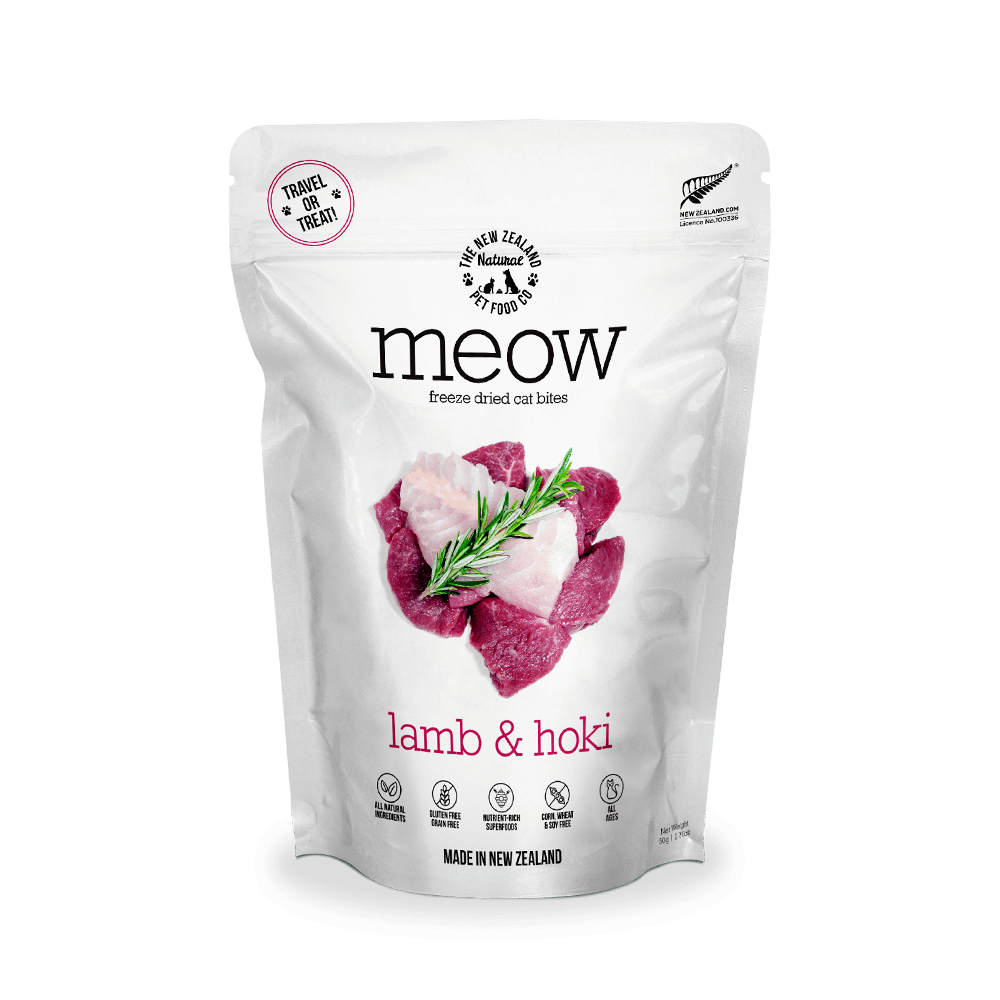 MEOW F/D Raw Lamb & Hoki Cat Treats 50g