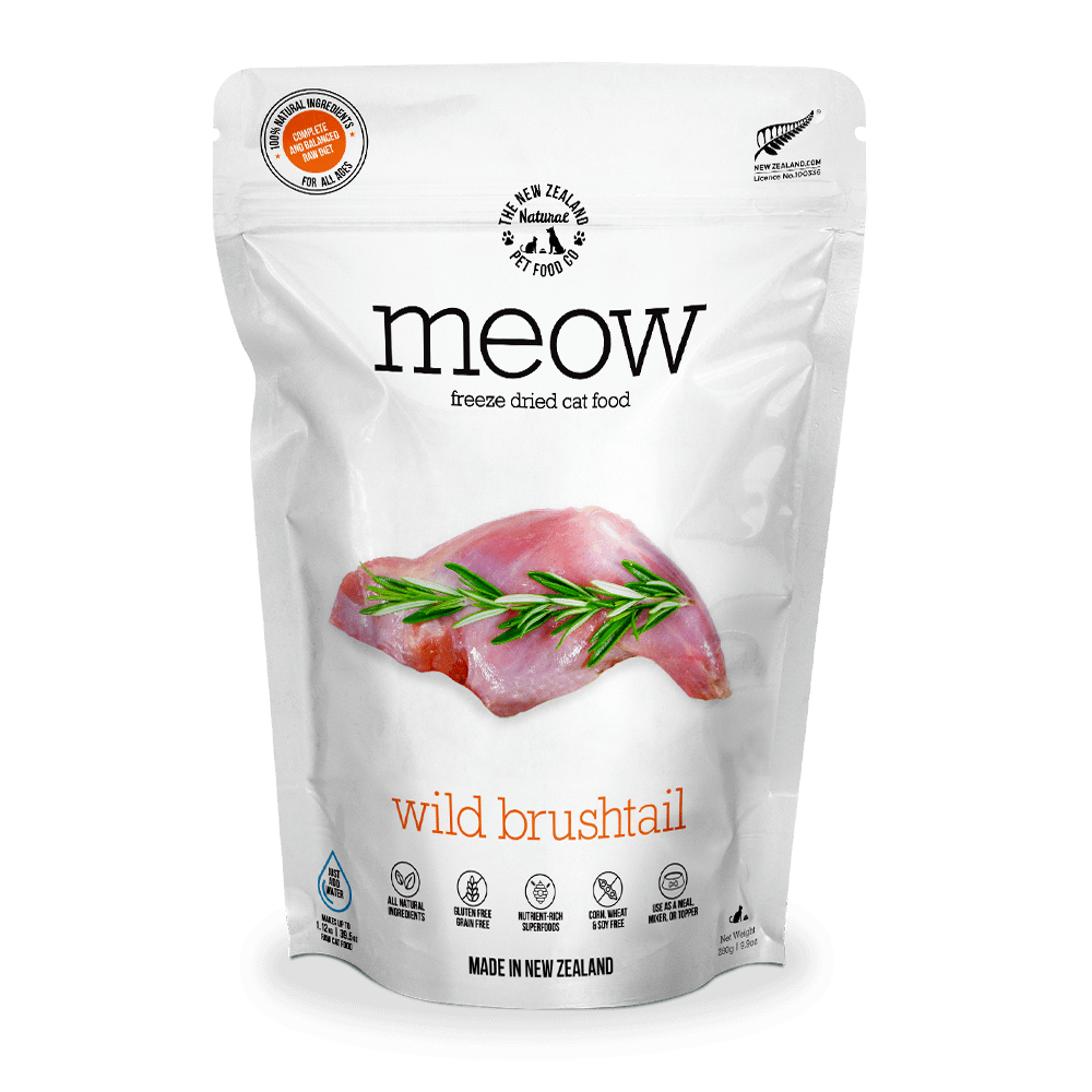 MEOW Freeze Dried Raw Wild Brushtail Cat Food 280g