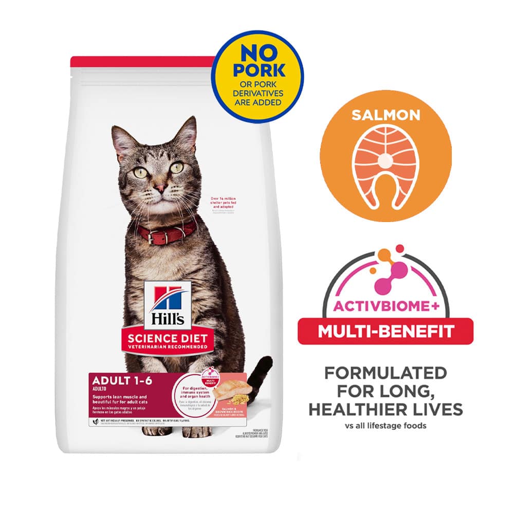 Hill's Science Diet Feline Adult Salmon & Rice Dry Cat Food 3.5lb - Image 4