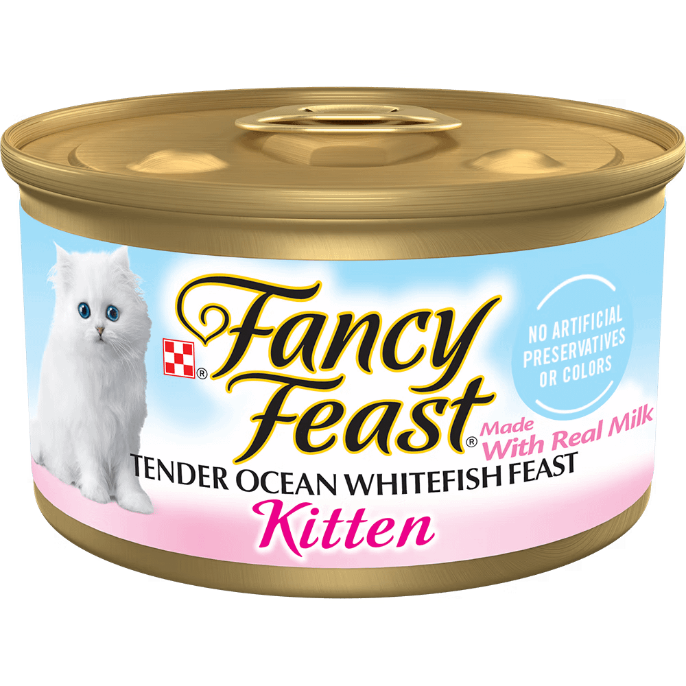 Purina Fancy Feast Classic Pate Ocean Whitefish & Tuna Feast Gourmet Wet Cat Food 85g