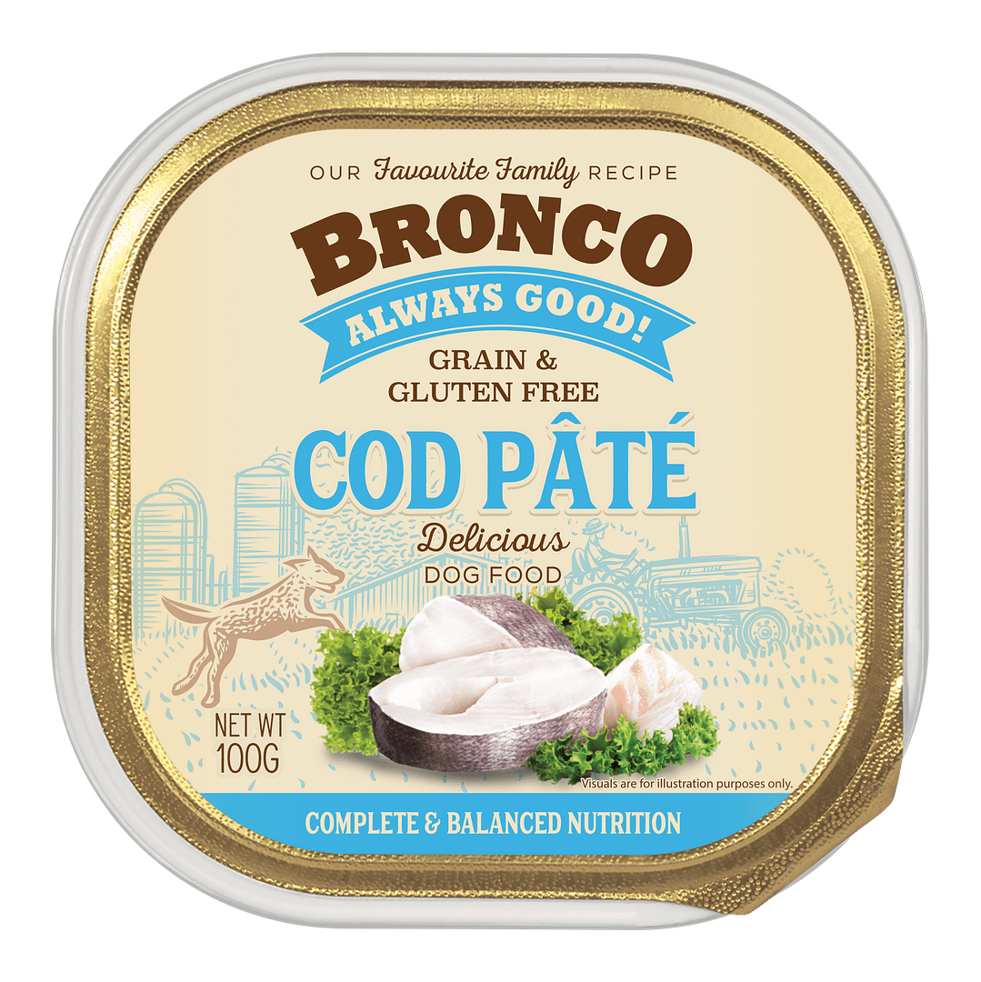 Bronco Cod Pate Tray 100g