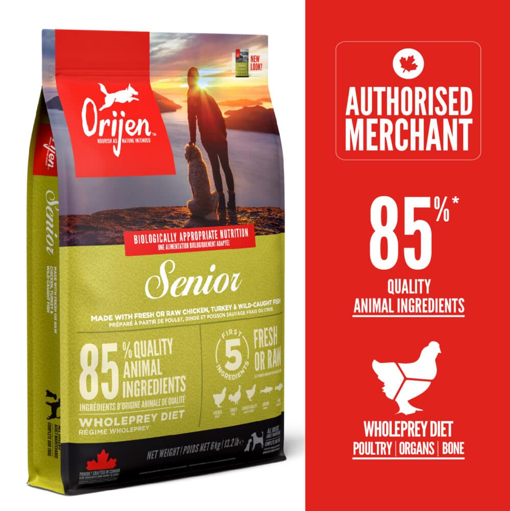 ORIJEN Senior Dry Dog Food (4 Sizes)
