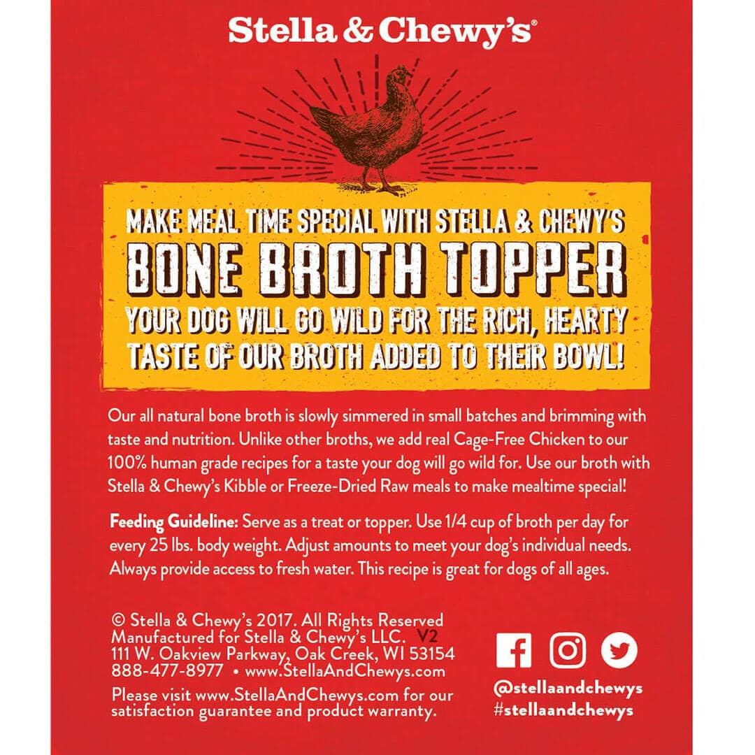 Stella & Chewy’s Cage-Feed Chicken Broth Topper Wet Dog Food 11 fl oz - Image 2