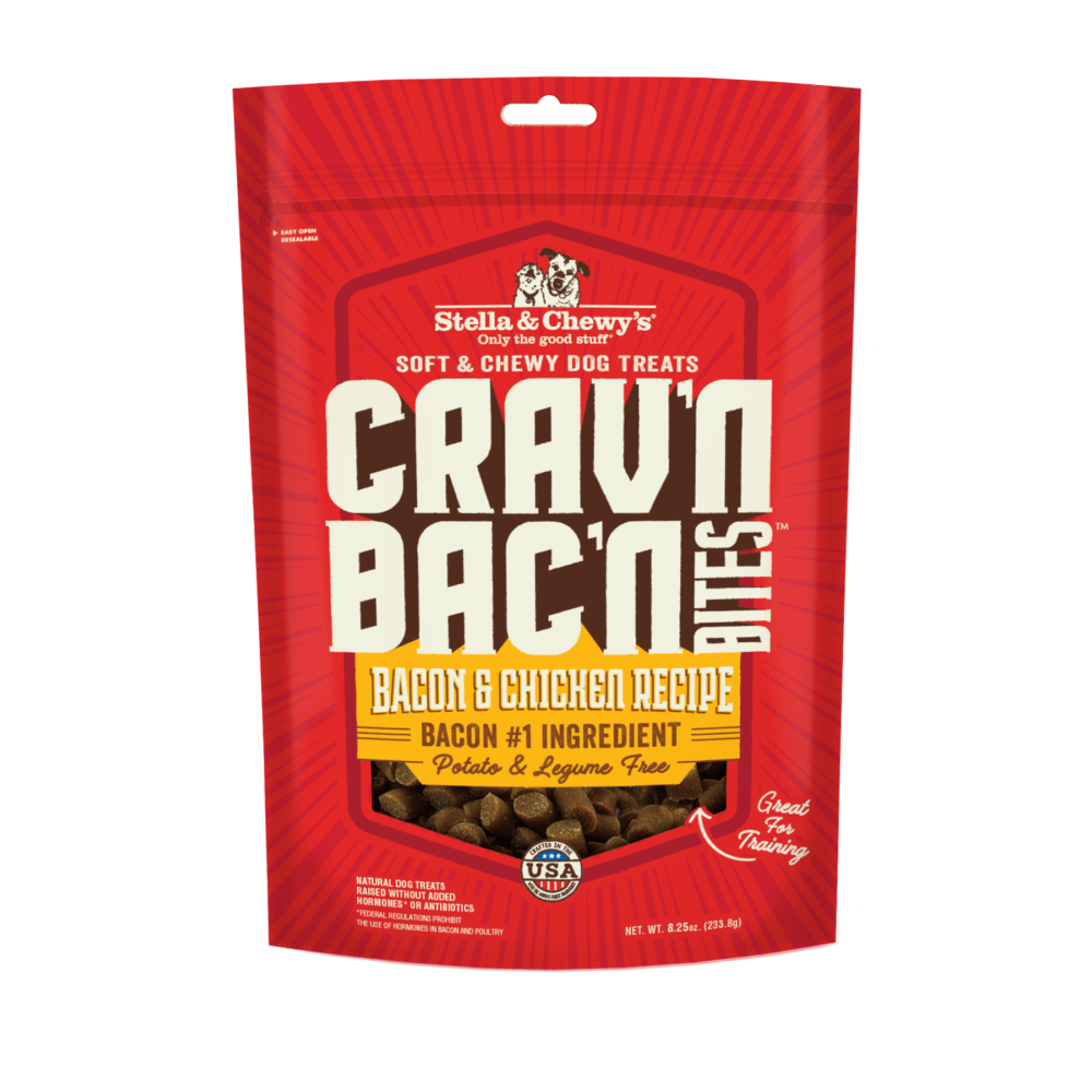 Stella & Chewy's Crav’n Bac’n Bites Bacon & Chicken Recipe Dog Treats 8.25oz