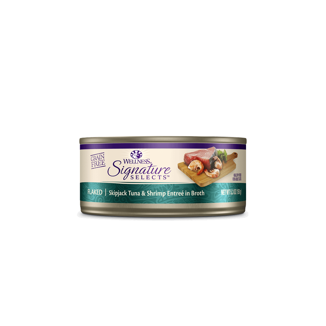 Wellness Signature Flaked Tuna & Shrimp Entrée for Cat 5.3oz