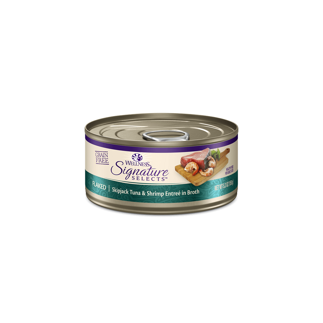 Wellness Signature Flaked Tuna & Shrimp Entrée for Cat 5.3oz