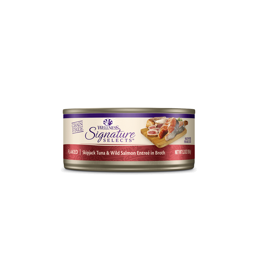 Wellness Signature Flaked Tuna & Salmon Entrée for Cat 5.3oz