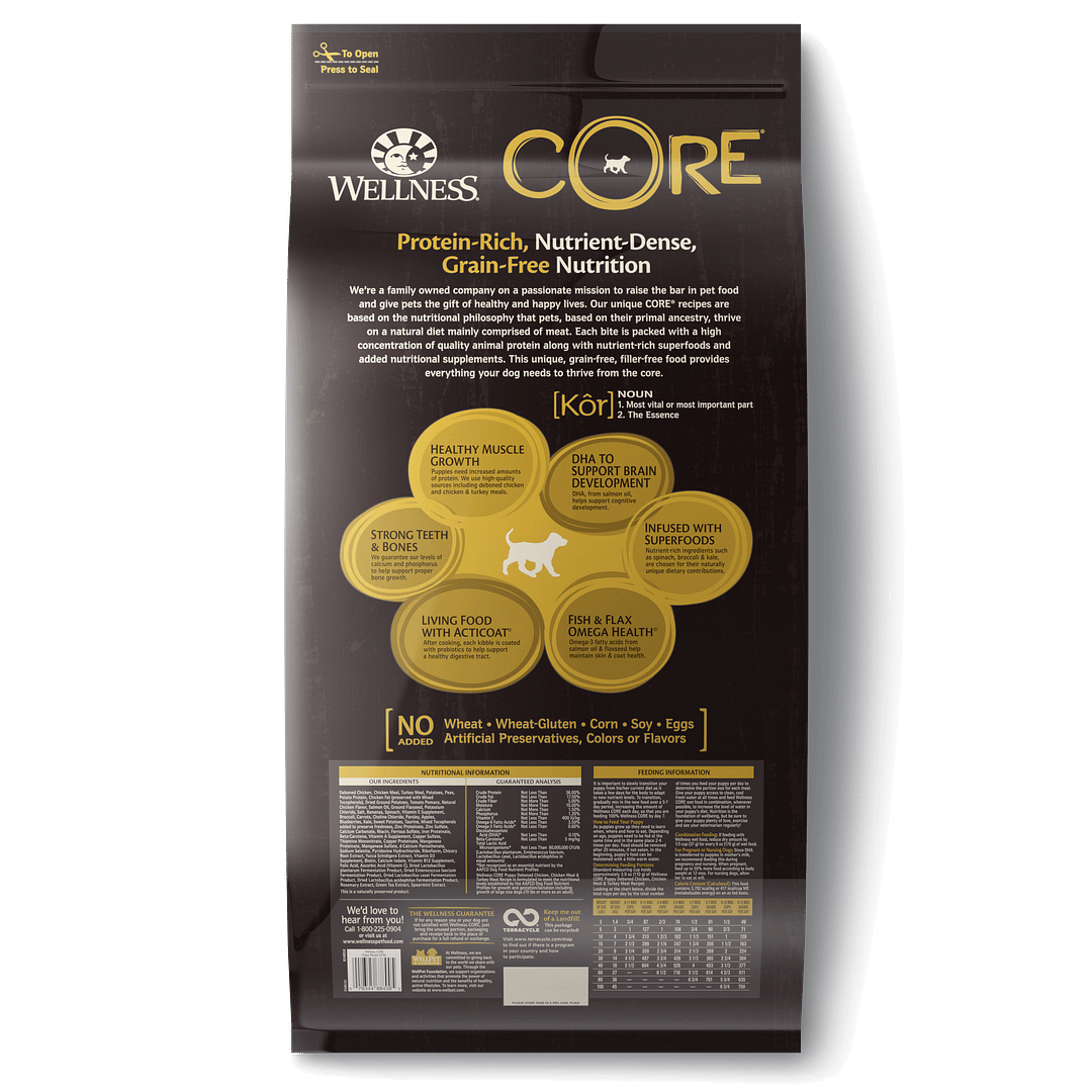 Wellness Core Grain-Free for Puppy (3 Sizes)