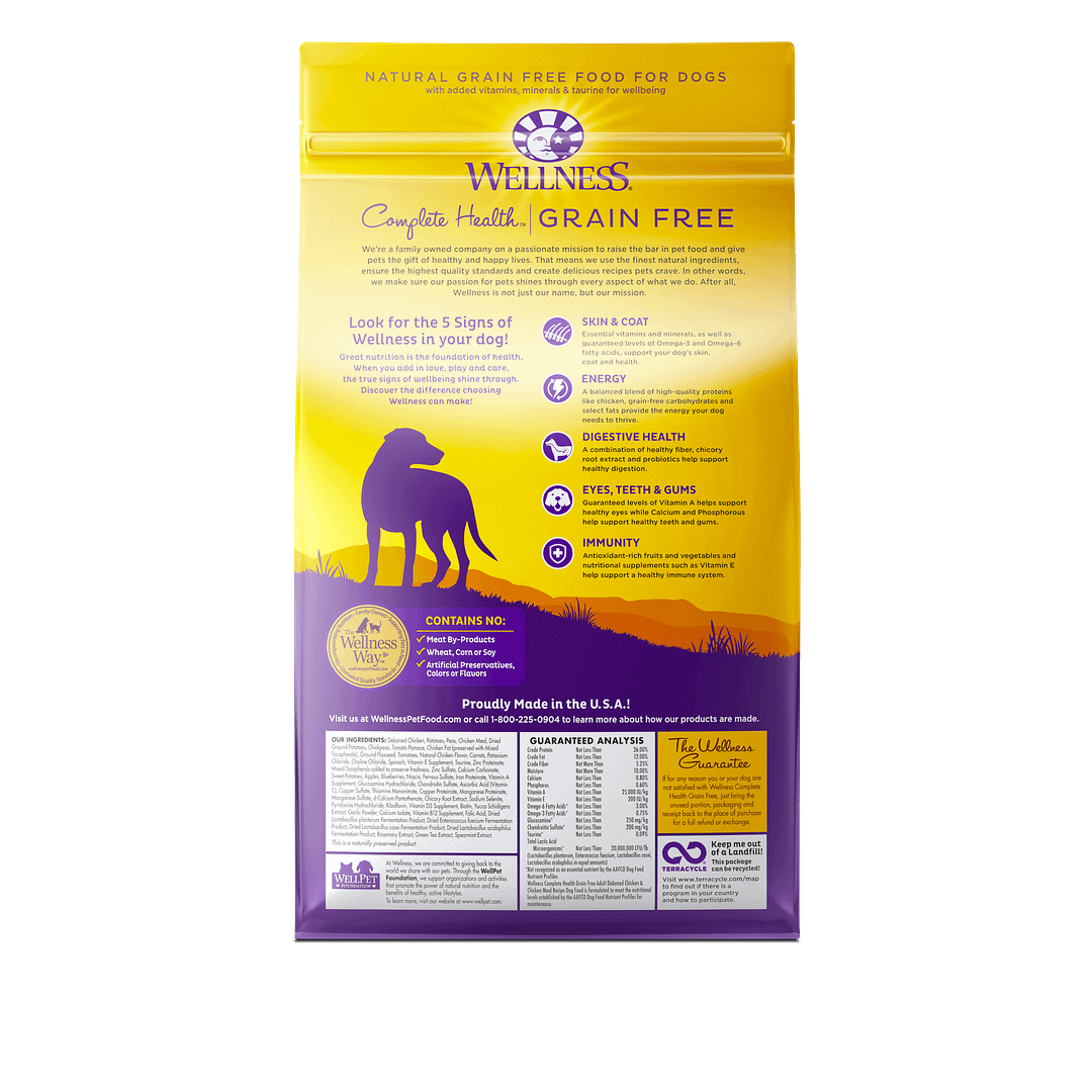 Wellness Complete Health Grain-Free for Dog - Deboned Chicken & Chicken Meal
