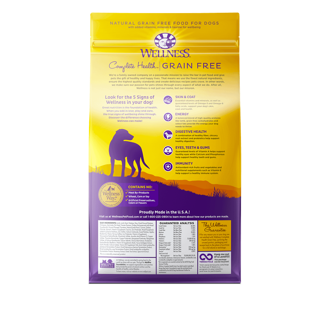 Wellness Complete Health Grain-Free for Dog - Lamb Meal