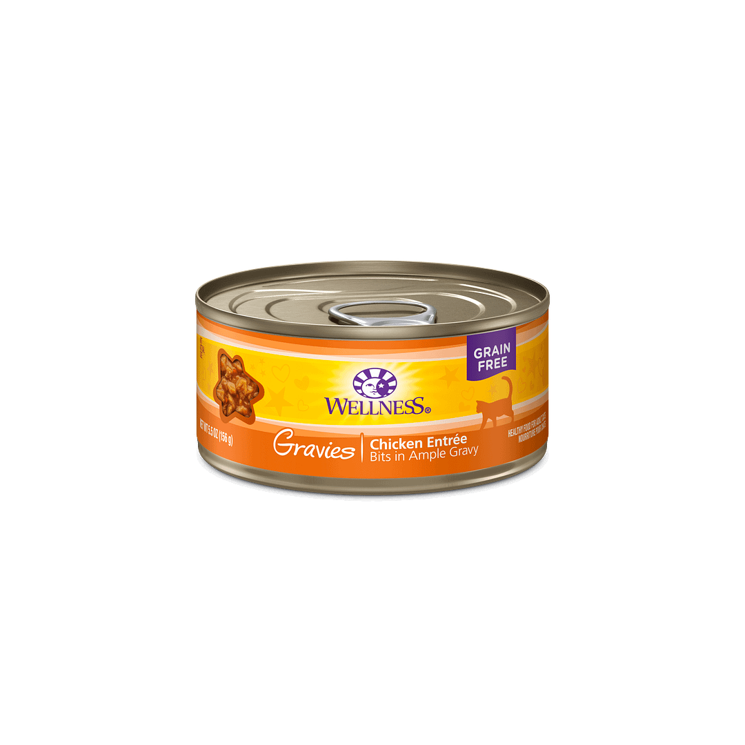 Wellness Gravies: Chicken Entrée Cat Food 3oz