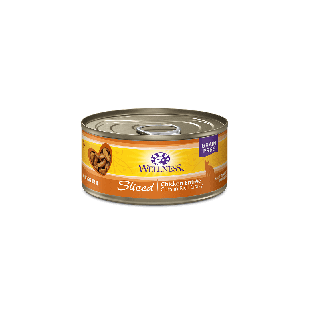 Wellness Sliced Chicken Entrée Cat Food 5.5oz