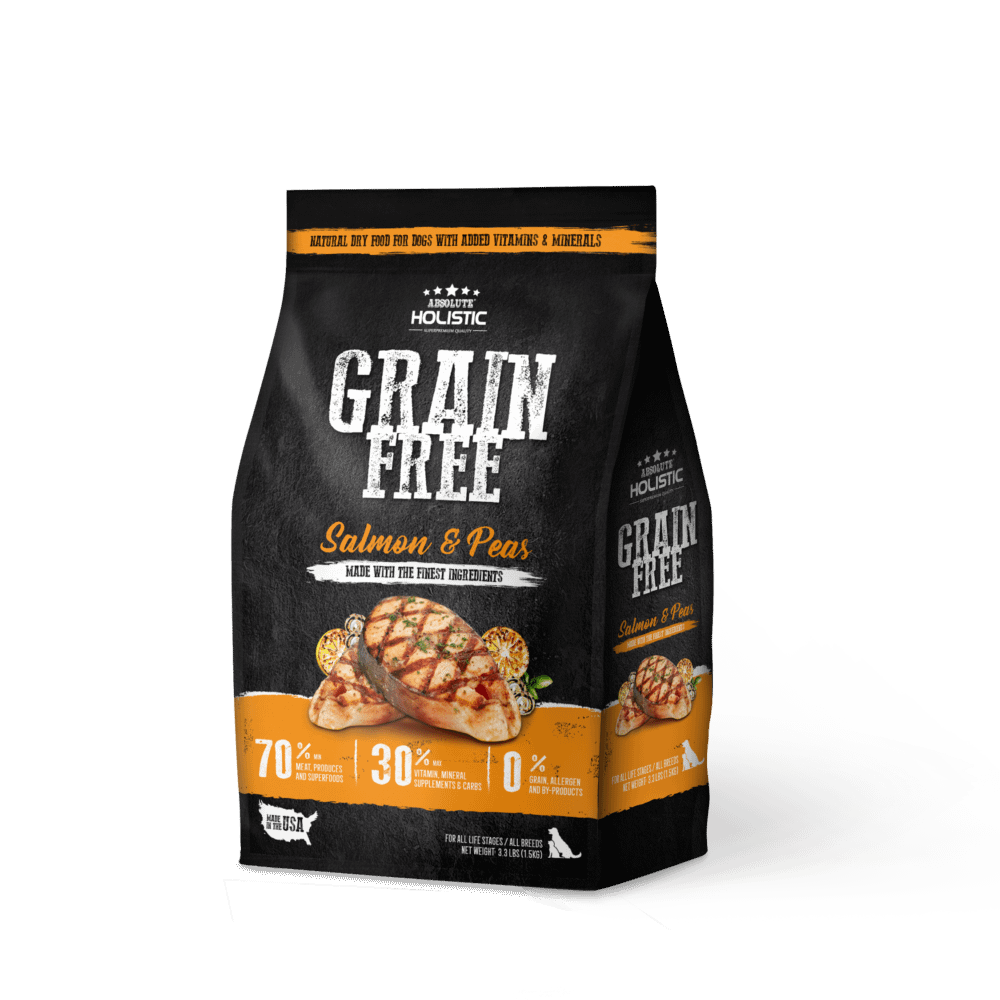 Absolute Holistic Grain Free Salmon & Peas Dog Food 0.5lbs