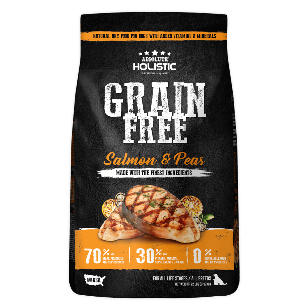 Absolute Holistic Grain Free Salmon & Peas Dog Food(3 Sizes)