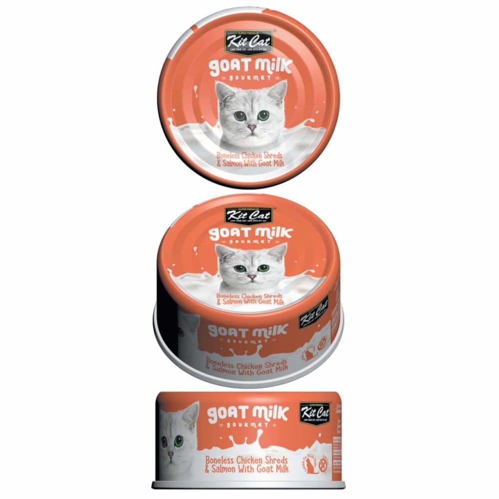 Kit Cat Goat Milk Gourmet Chicken & Salmon 70g