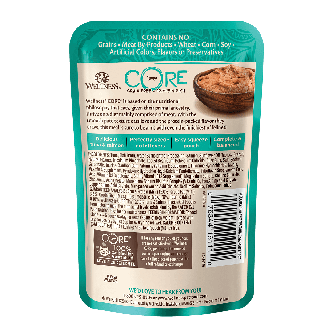 Wellness Core Tiny Tasters Tuna & Salmon for Cat 1.75oz