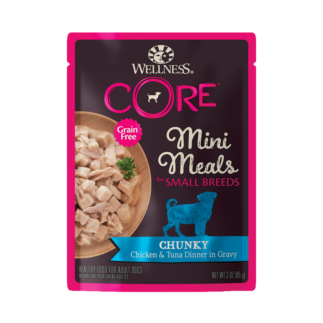 Wellness Core Small Dog Breed Mini Meals – Chunky Chicken & Tuna 3oz