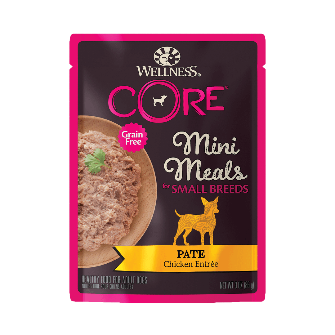 Wellness Core Small Dog Breed Mini Meals – Pâté Chicken Entrée 3oz