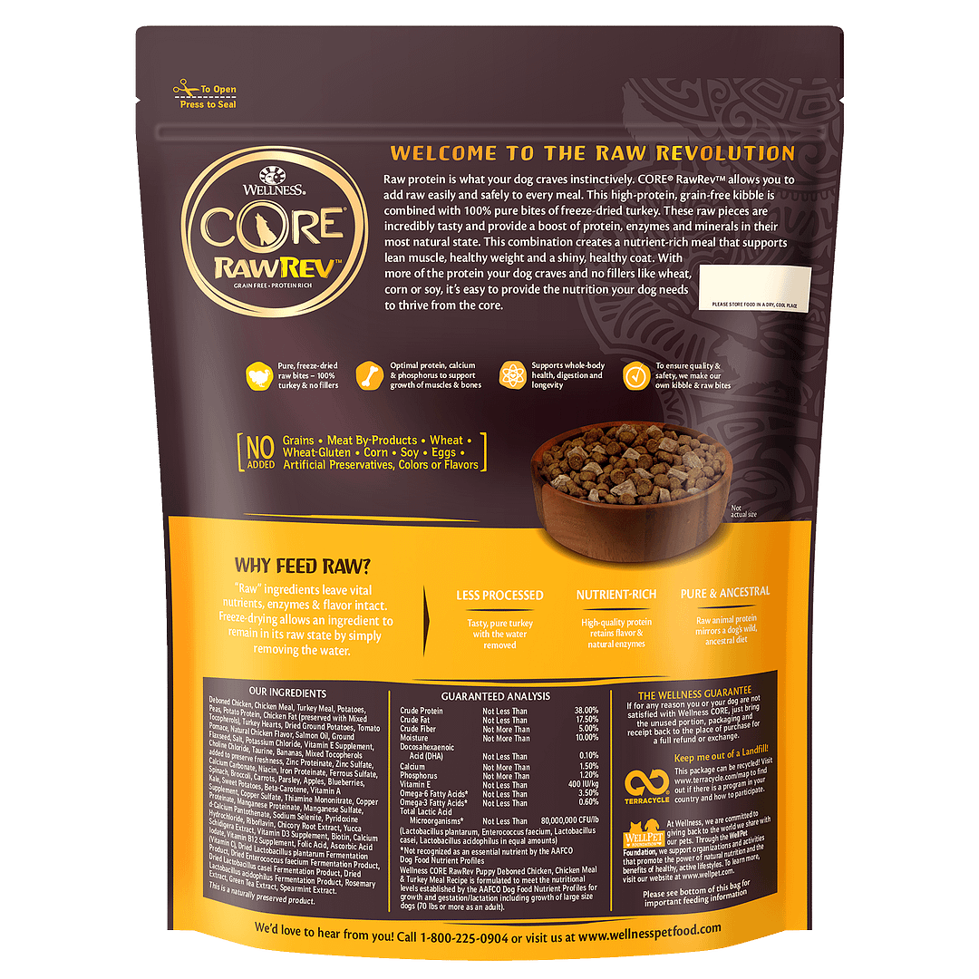 Wellness Core RawRev for Puppy - Raw Turkey