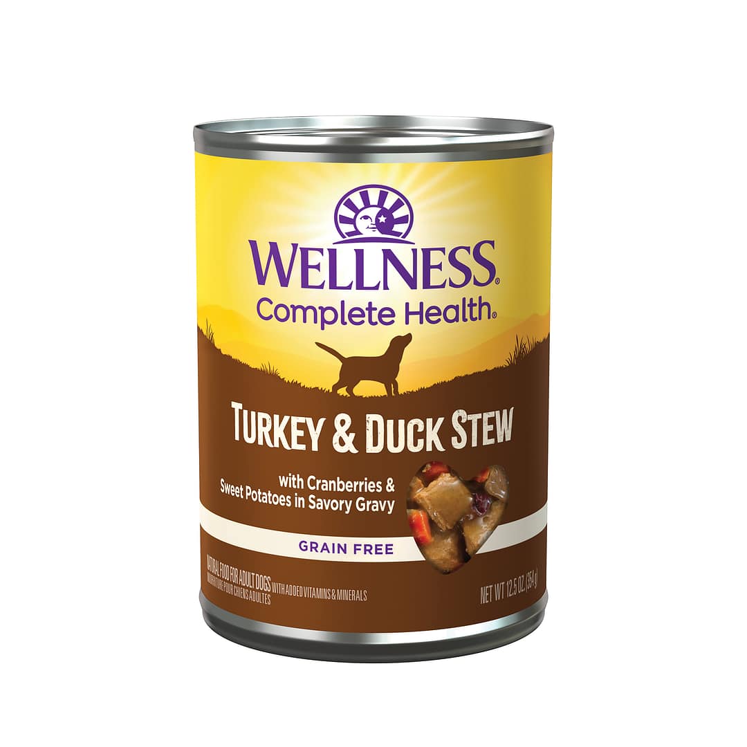 Wellness Stews Grain-Free – Turkey & Duck Wet Dog Food 12.5oz