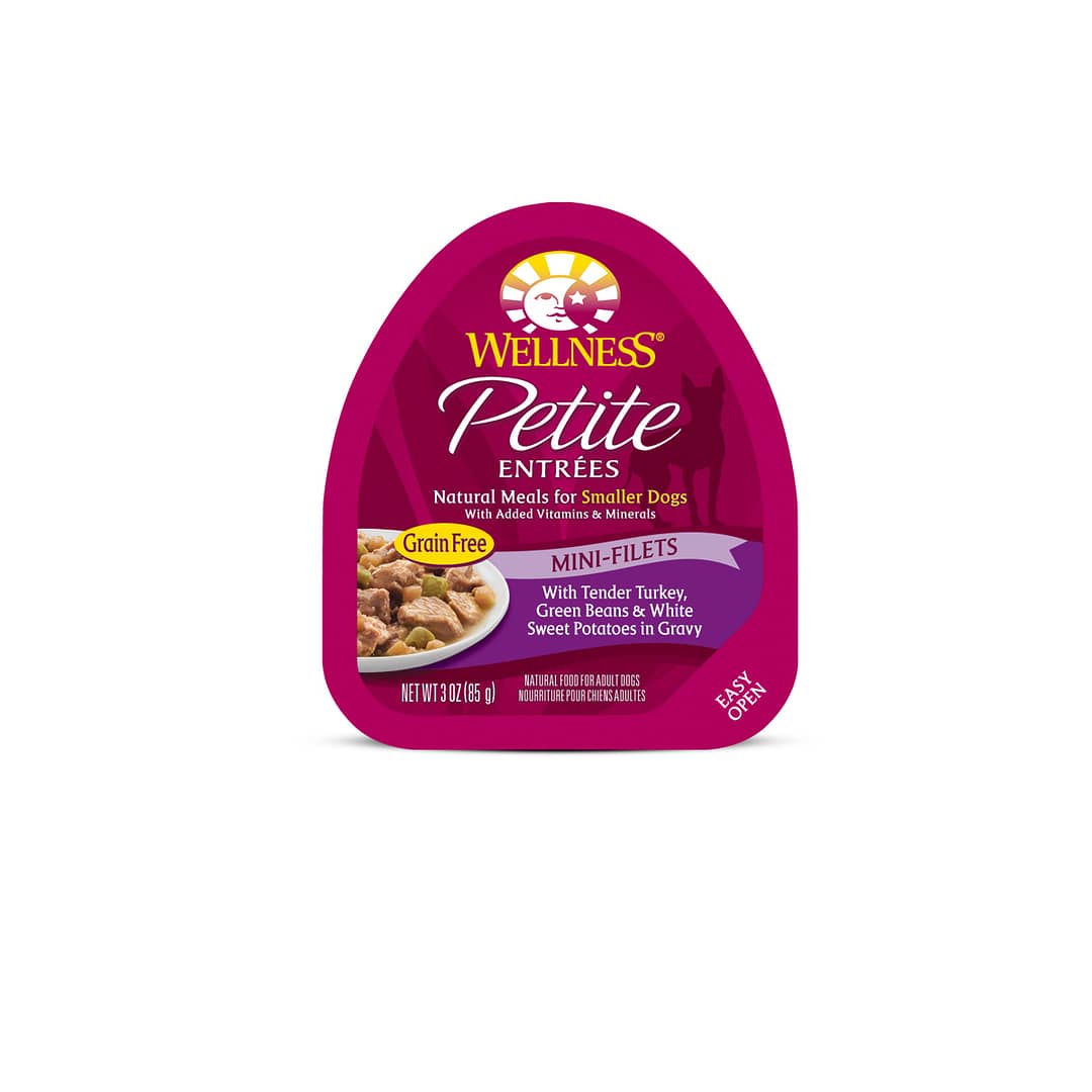 Wellness Mini-Filets Tender Turkey, Green Beans & White Sweet Potatoes in Gravy for Dog